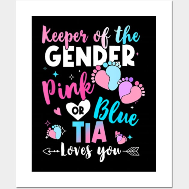 Keeper of the Gender Tia Loves You Gender Reveal Wall Art by Eduardo